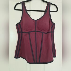 Honeylove Burgundy and Black Tank Top